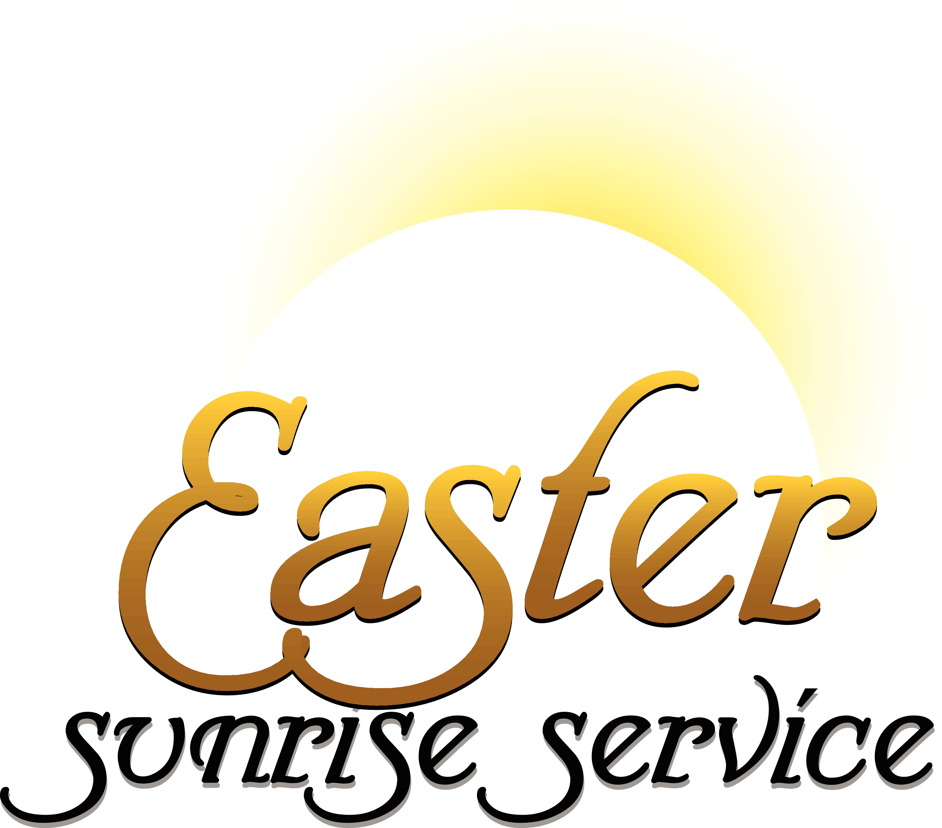 Easter sunrise service clipart black and white 