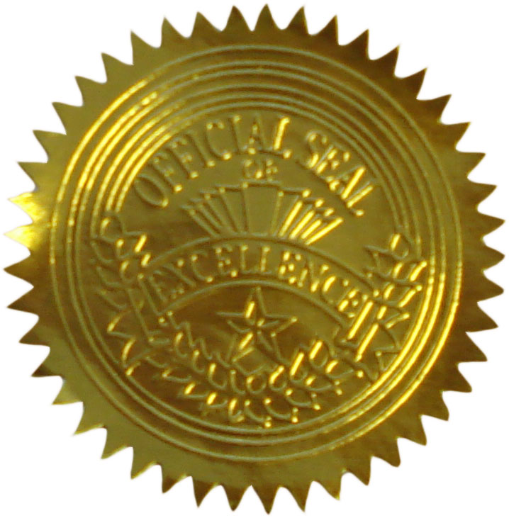 blank certificate seal