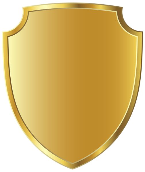 Golden Badge Template PNG Clipart Image 