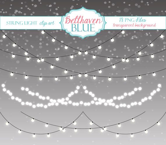 Free string lights clipart no background 