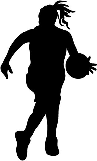 Female basketball clipart 