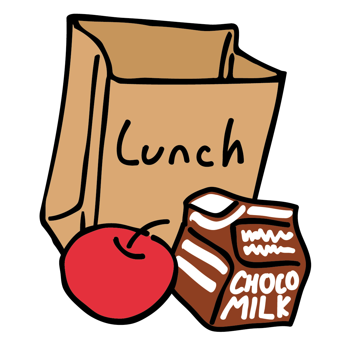 Lunch table clipart 