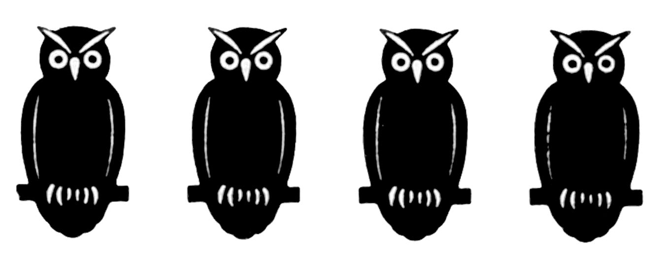 Owl silhouette clip art 