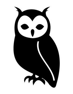 Owl Silhouette Vector Clipart 