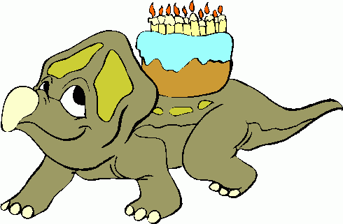 dinosaur birthday clipart
