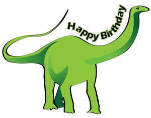 Dinosaur Birthday Cliparts