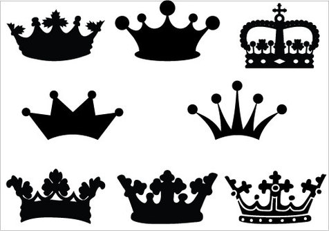 Silhouette Of A Crown Clipart 