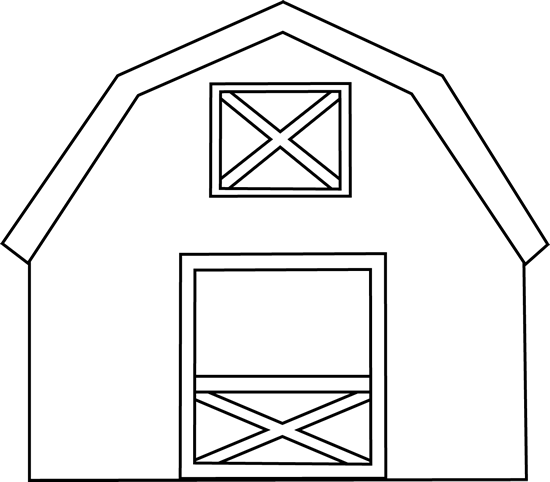 Barn Outline Clipart 