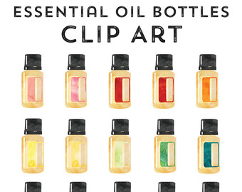 Essential oils clipart 