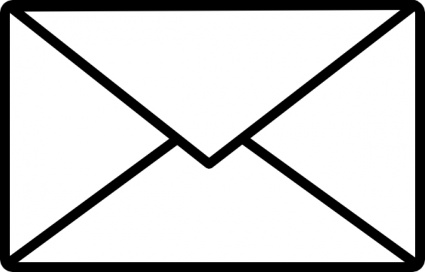 Email Symbol Black Clipart 