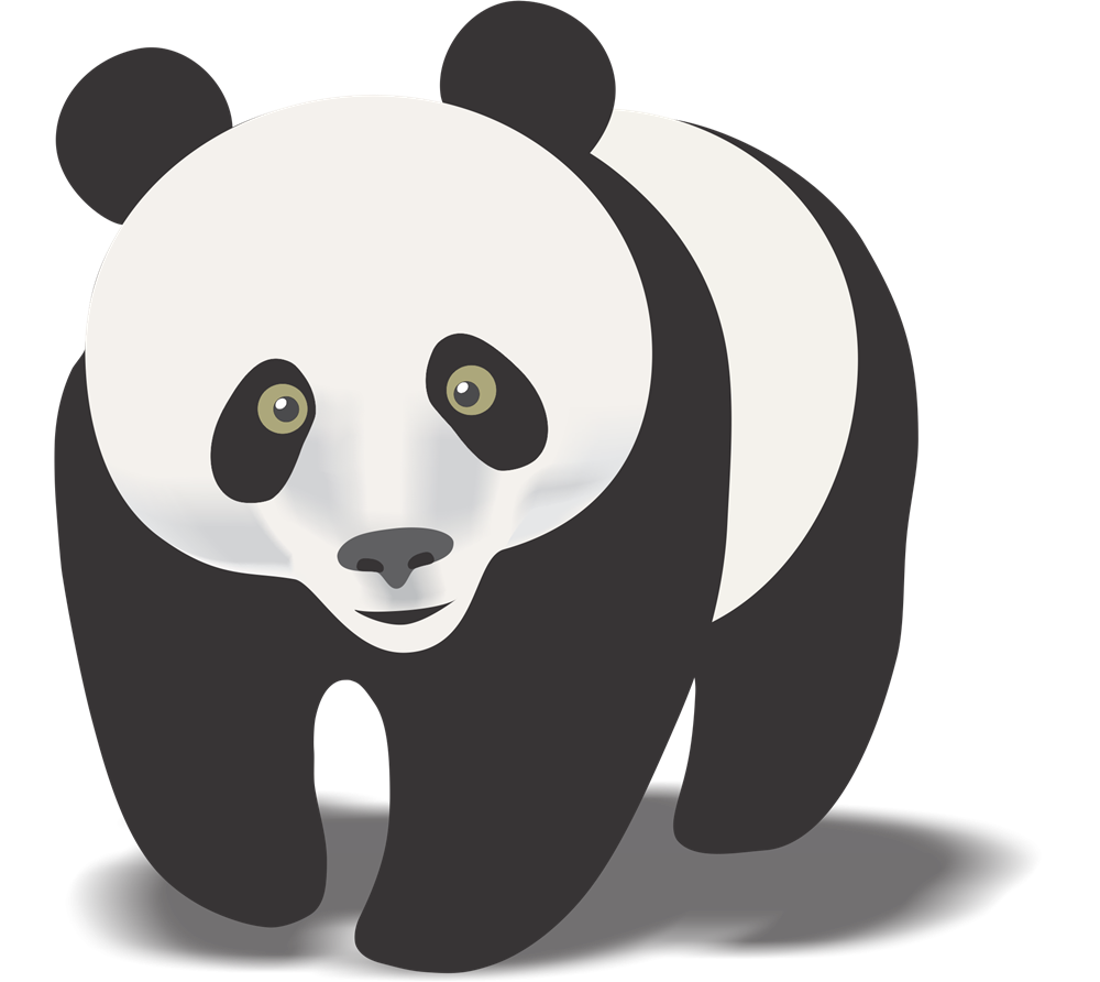 Onlinelabels Clip Art Adorable Panda - Riset