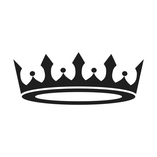 Crown silhouette clipart 