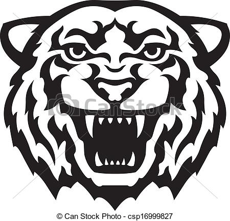 Clipart tigers head 