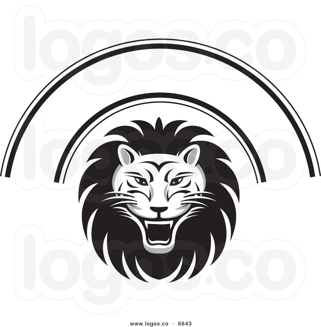 Tiger Face Clip Art Black And White 