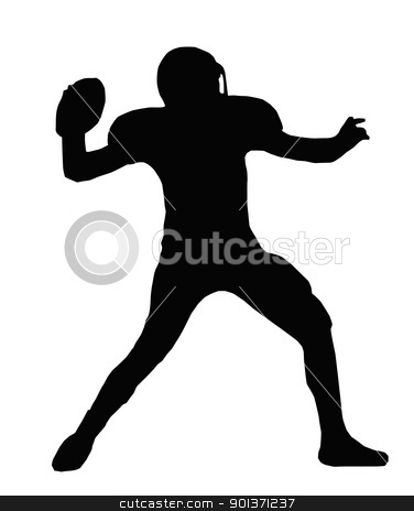 Football Player Silhouette Clipart 