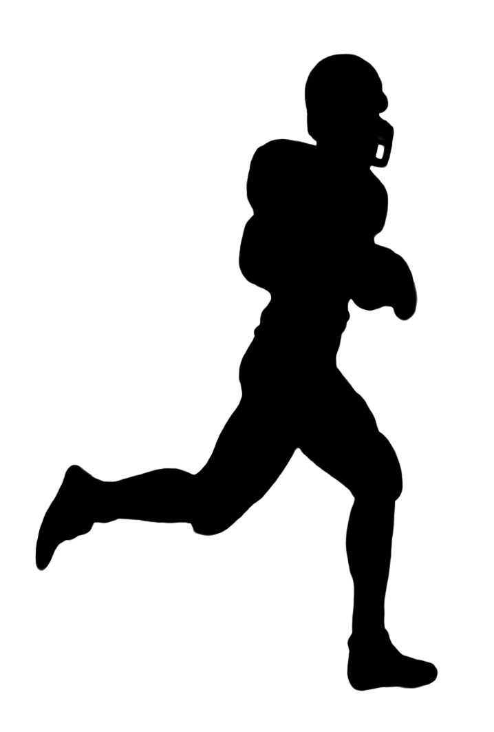 Football Player Silhouette Clipart 