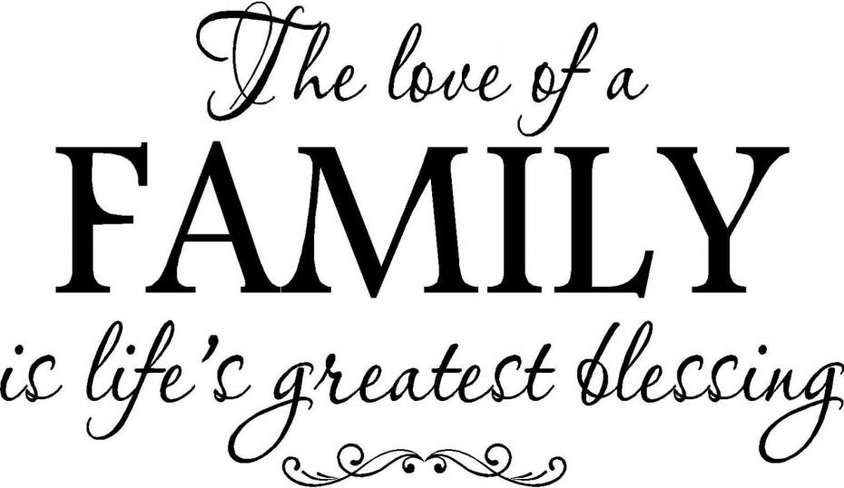 love of family is lifes greatest blessing - Clip Art Library
