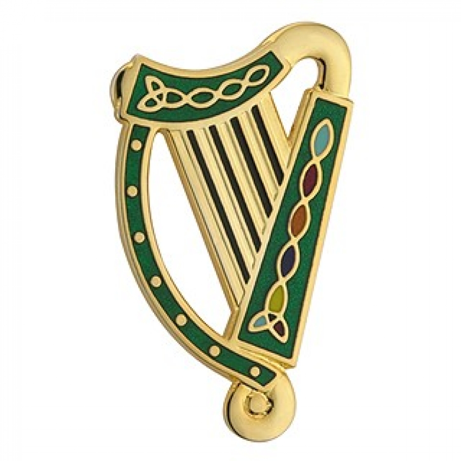 Irish harp clipart 