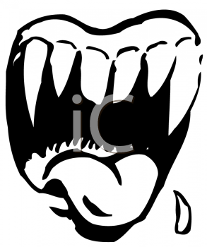 Monster mouth clipart pointy teeth 