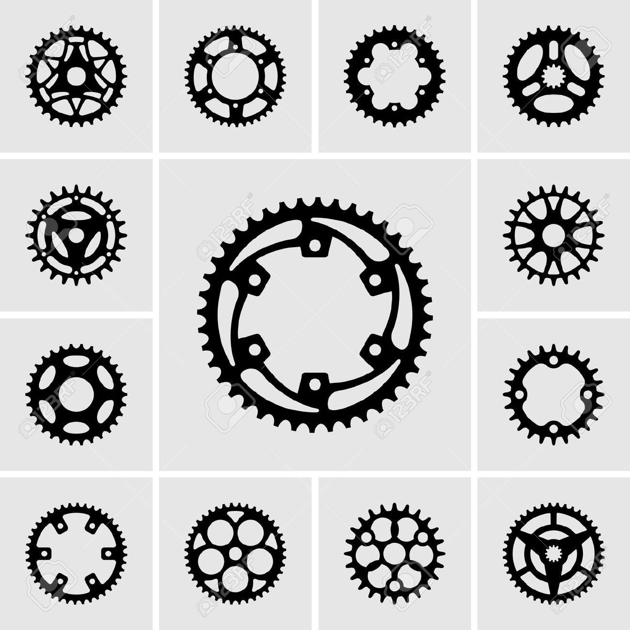 Heart in Bike Gear | Bicycle Designs by Custom Tags