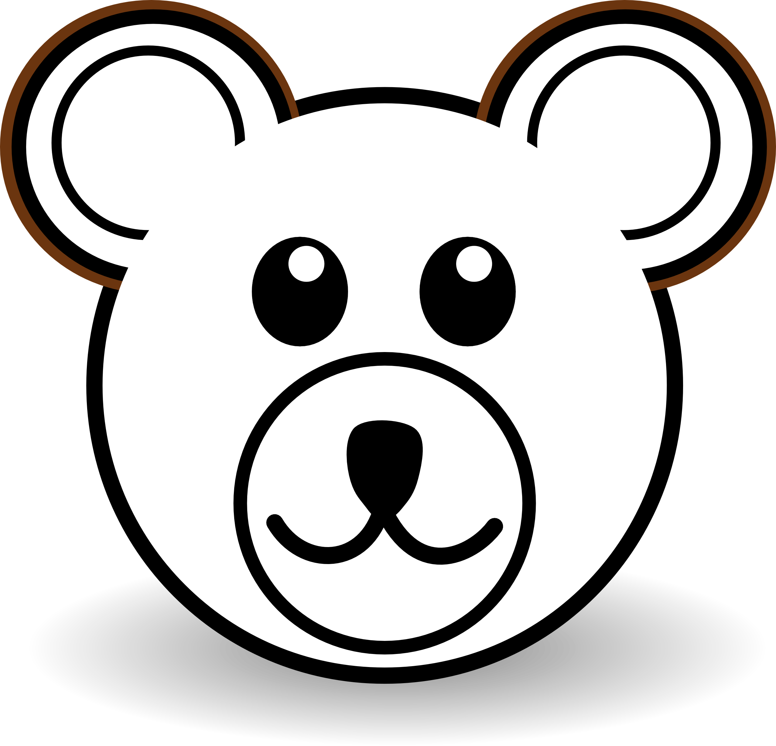 Outline Of A Teddy Bear 