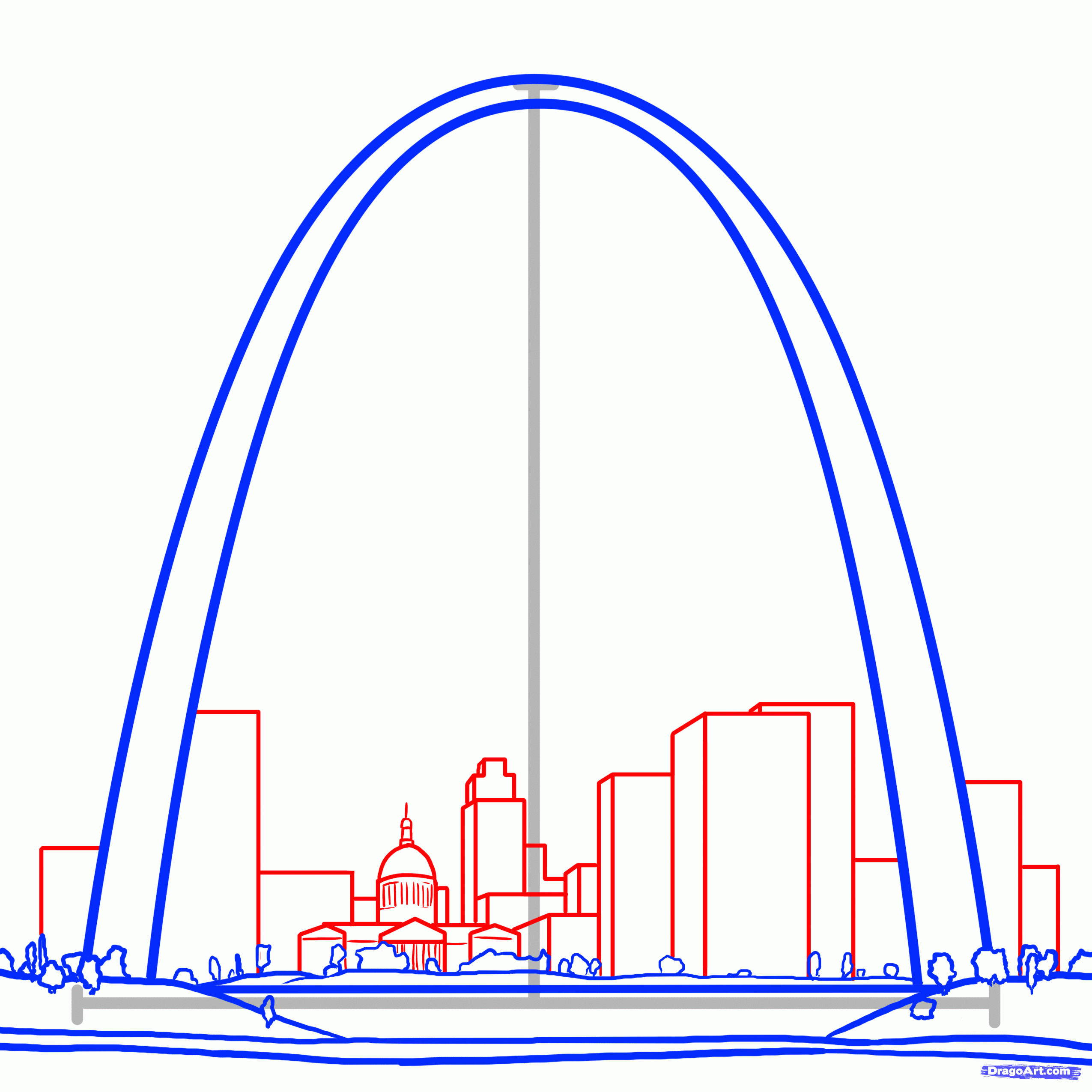 Medium Image  St Louis Arch Png  Free Transparent PNG Download  PNGkey