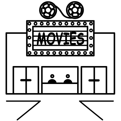 Movie theater building clipart black and white 