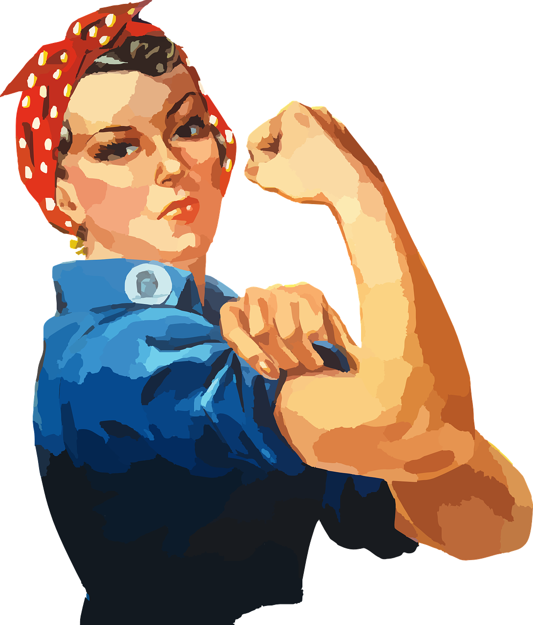 confident girl clipart image