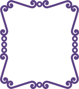Purple frame clip art 