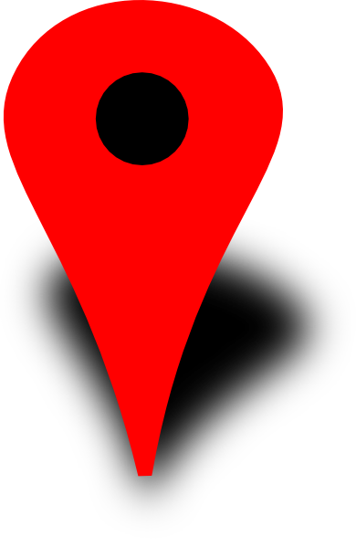 Red Map Pin With Black Dot Clip Art at Clker 