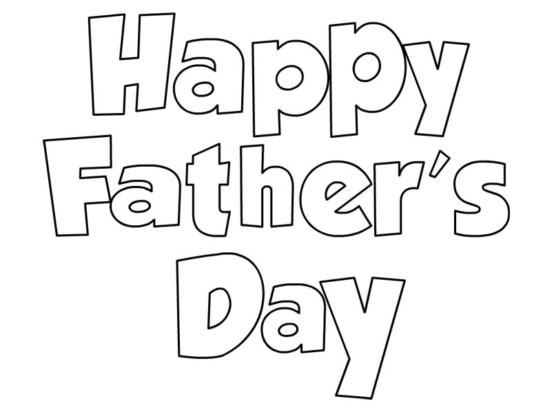 Fathers day clip art black and white 