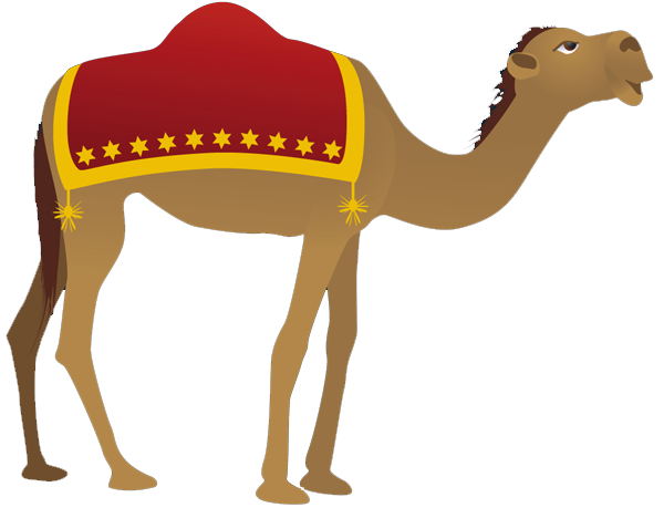 Camel dromedary clip art 