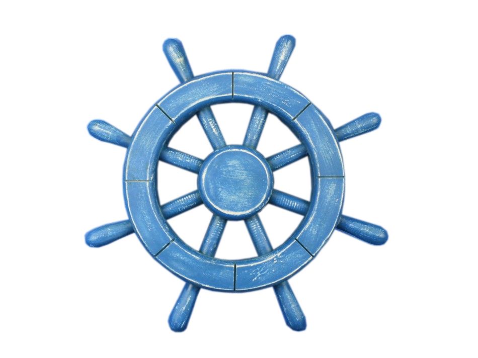 Blue Ship Wheel Clip Art – Clipart Free Download 