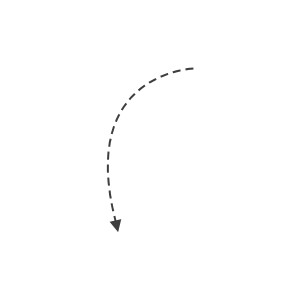dotted line with arrow