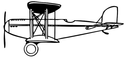Propeller Plane clip art Free vector in Open office drawing svg 