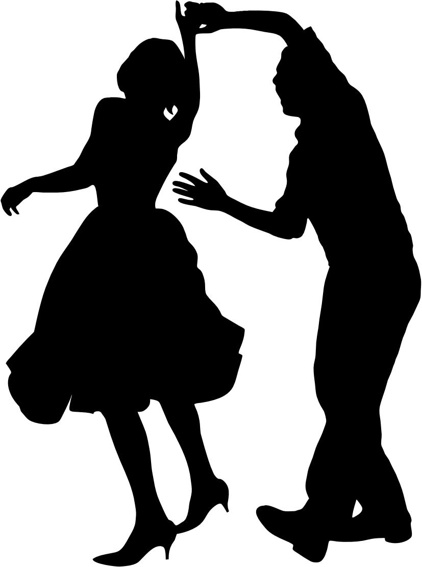 Dance silhouette dancing clip art dromfgg top 