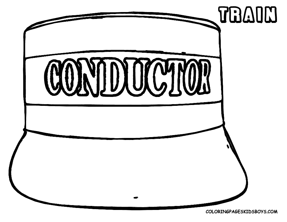 Cartoon Train Conductor 