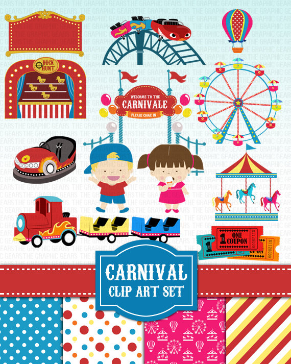 Vintage carnival clip art 