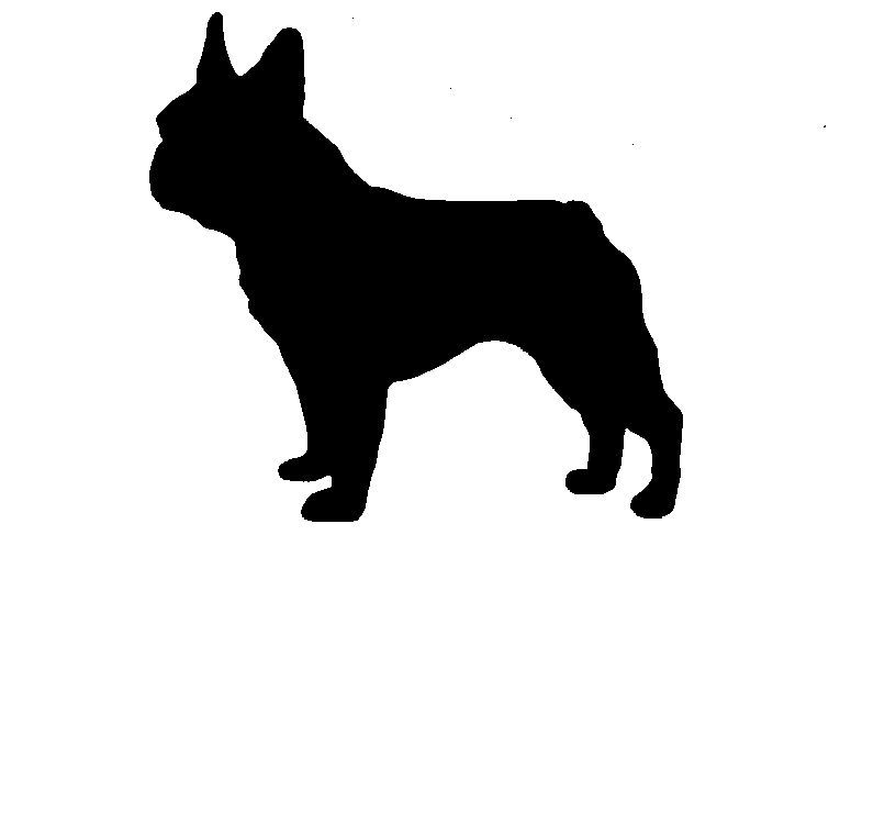 french bulldog silhouette vector