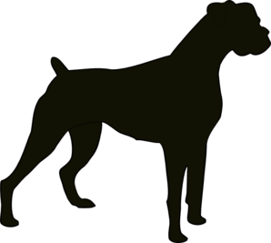 Boxer Silhouette Clip Art at Clker 