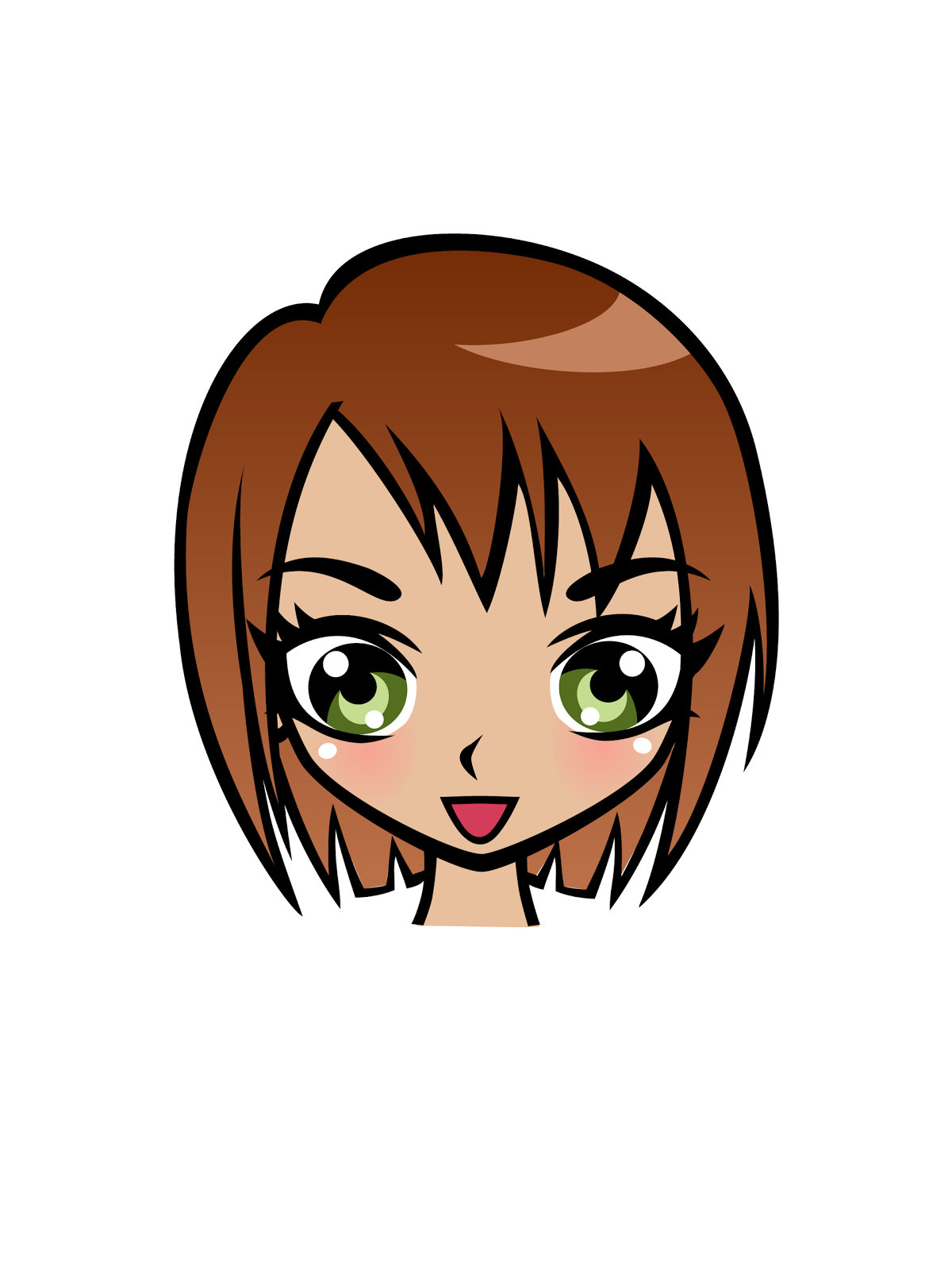 draw a cartoon girl - Clip Art Library