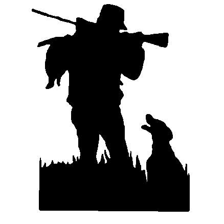 Hunting Dog Silhouette Clipart 