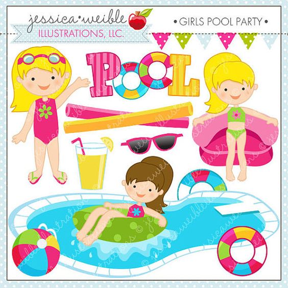 Swimming Pool Clipart Girls Clip Art Library