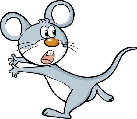 Scared mouse clipart 