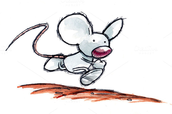 Mouse cartoon running – bkmn 