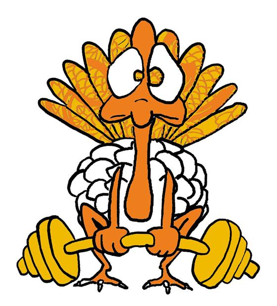 Turkey exercising clip art 