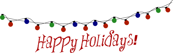 happy holidays banner clip art