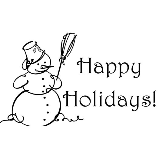 happy holidays images black and white