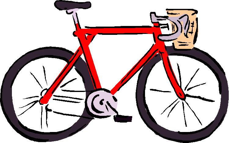 Pink Bicycle Cliparts