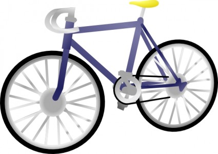 Bike pink bicycle clipart kid 
